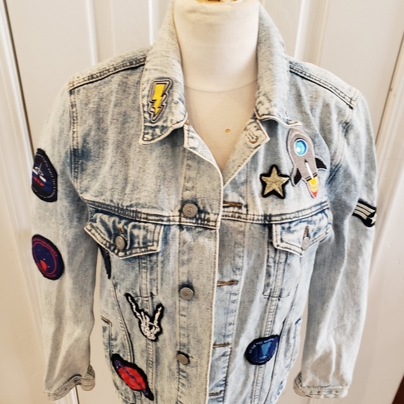 Jean jacket ASOS size Small Long - Picture 3 of 13
